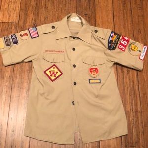 90's vintage Boy Scouts of America uniform top
